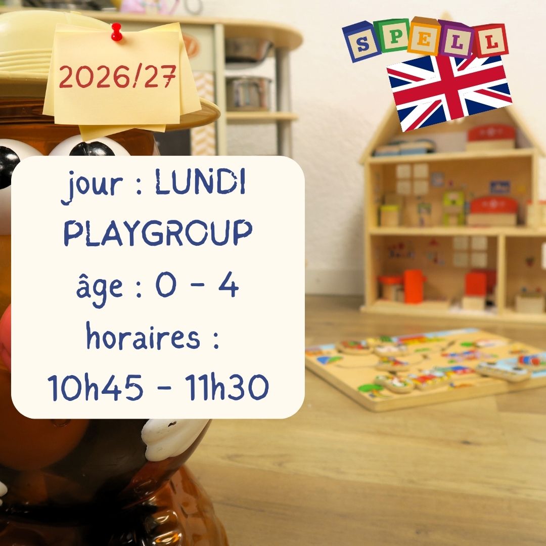 Monday - Playgroup - English- (2026-2027)