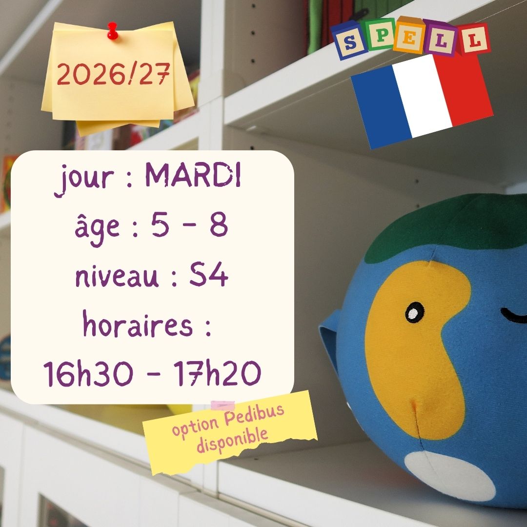 Lundi - Cours Fun 50 Minutes - Anglais- Stage Avancé