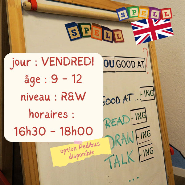 Friday - 90 Minute Creative Class - English- Stage Reading & Writing