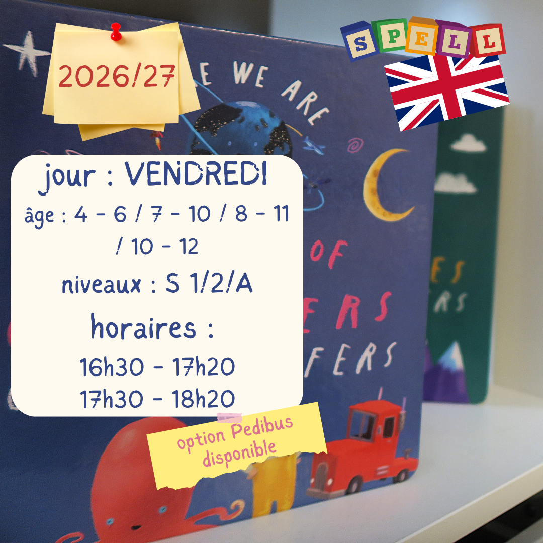 Friday - 50 Minute Fun Class - English - (2026-2027)