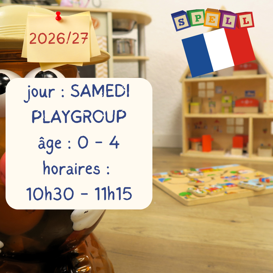 Saturday - Playgroup - French- (10:30-11:15) - (2026-2027)
