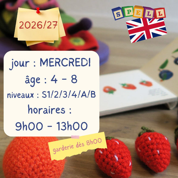 Wednesday - 4 Hour Creative Class - English- AM - (2026 - 2027)