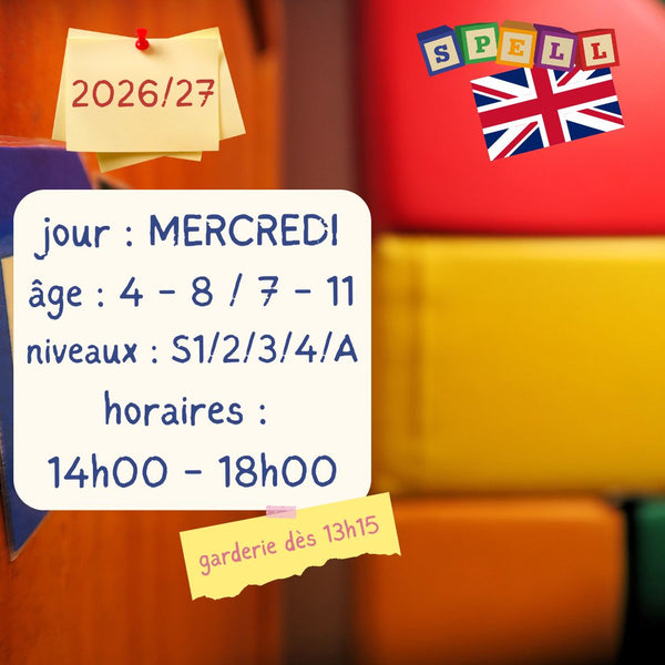 Wednesday - 4 Hour Creative Class - English - PM (2026-2027)