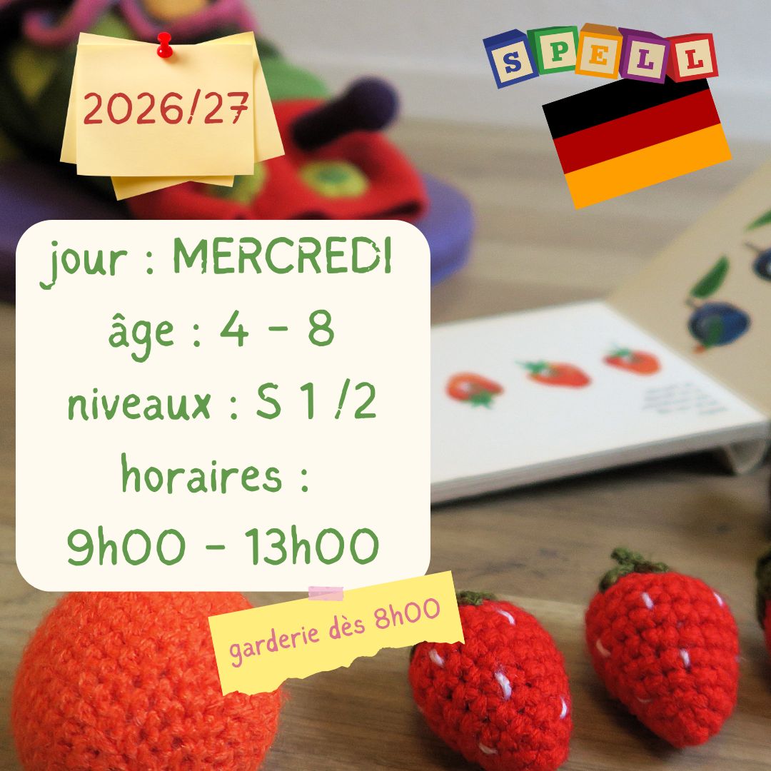 Wednesday - 4 Hour Creative Class - German - AM (2026-2027)