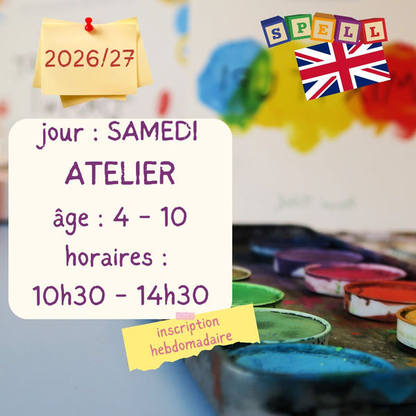 Saturday - 4 Hour Creative Workshop - English - 10:30 - 14:30