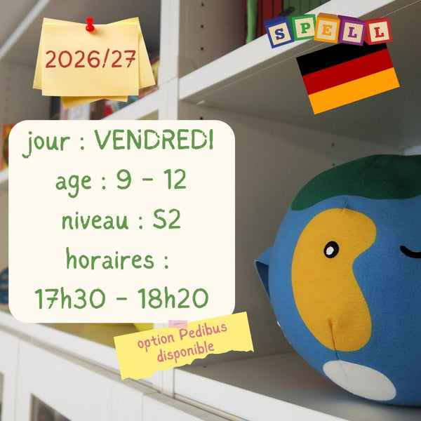 Friday - 50 Minute Fun Class - German - (2026-2027)