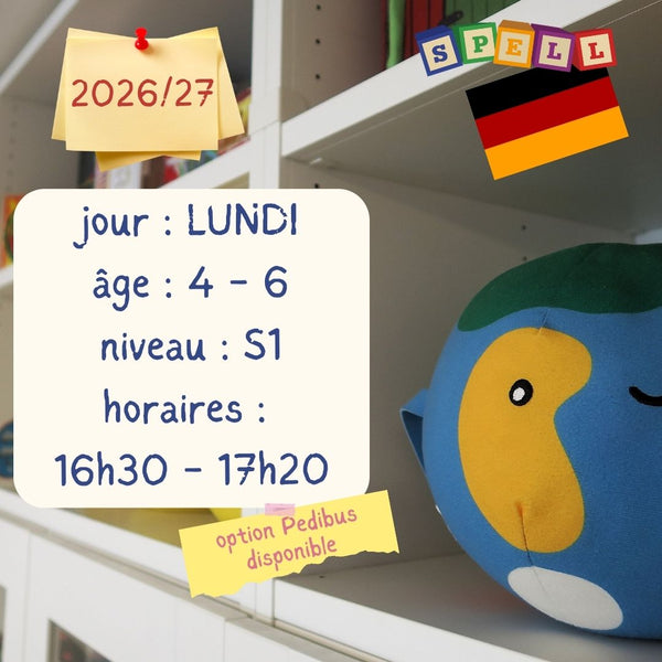 Monday - 50 Minute Fun Class - German - (2026-2027)