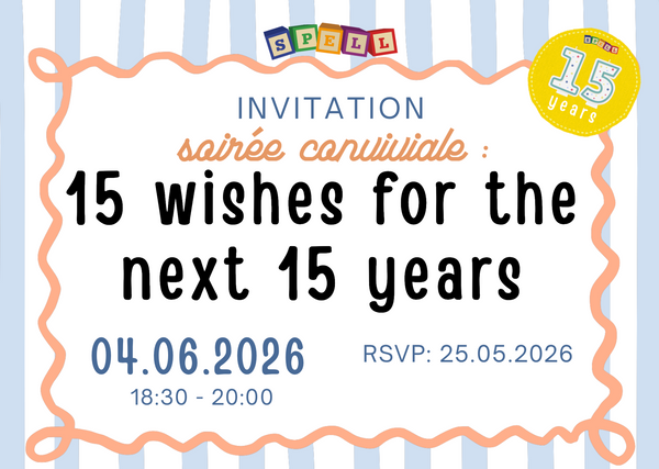 4.06.2026 - Families night :  15 wishes for the next 15 years (existing students only)